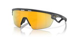 Oakley Sonnenbrille Sphaera (Glasfarbe: Prizm 24k polarized) carbongrau matt - 1 Brille mit Hartschalenetui
